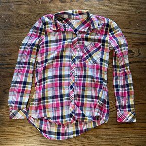 Pink, Black, and Yellow Flannel